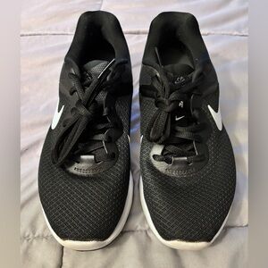 Nike Black Running Sneakers with White Logo